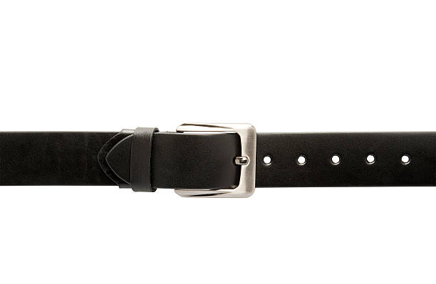 Black Belt Black Belt Isolated On White buckle photos stock pictures, royalty-free photos & images