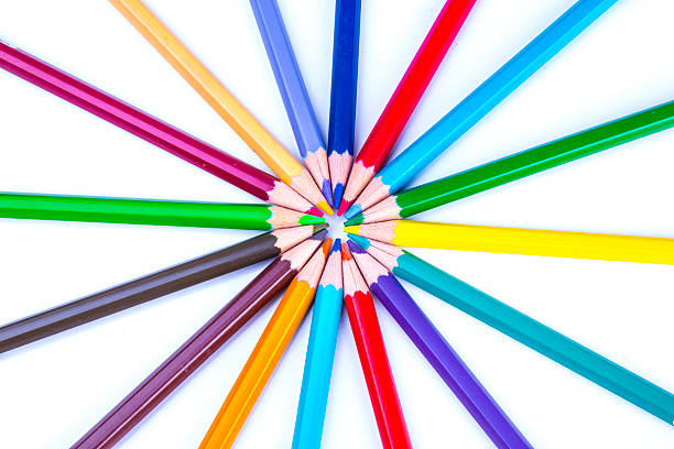 istock Color pencils isolated on white background 492849456