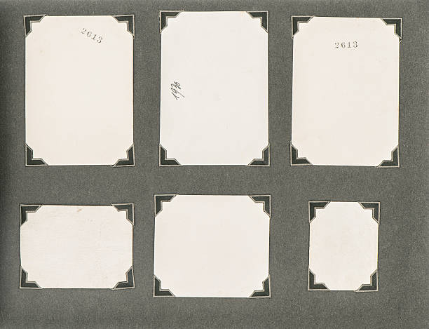 istock Old photo album page with corner. Paper texture 492850330