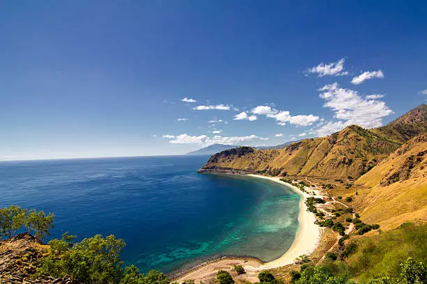 The view from Cristo Rei Statue in Dili, East Timor