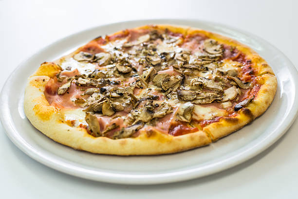 Great Italian pizza served on a white plate