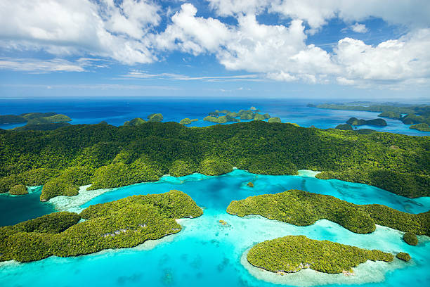 istock Palau islands from above 492855036