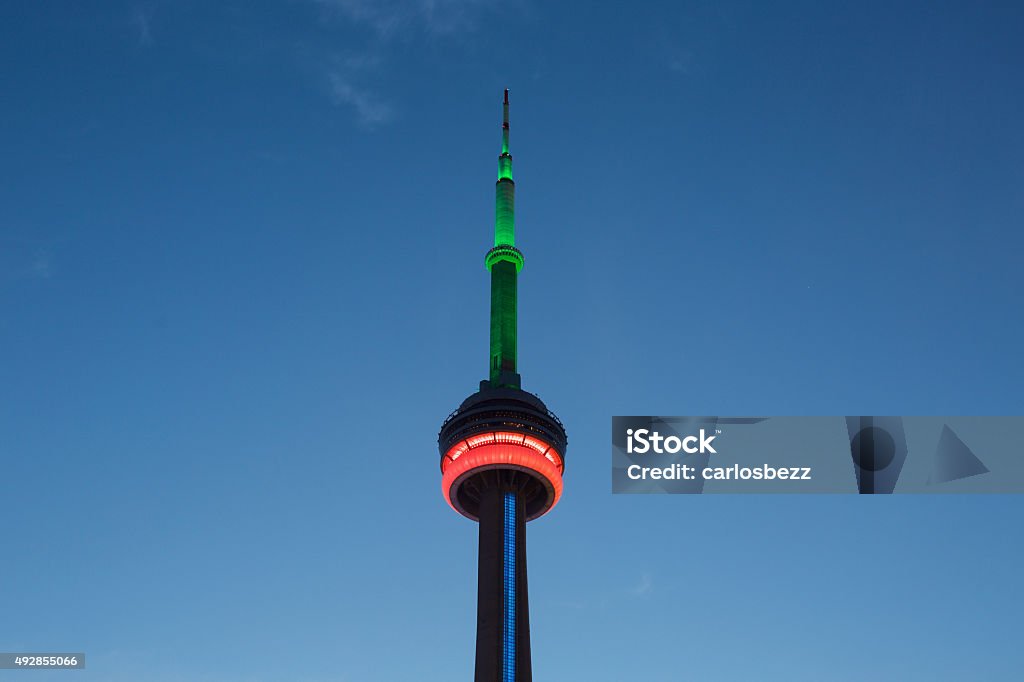 toronto landmark CN Tower, One of the highest structures in the world and a tourist landmark 2015 Stock Photo
