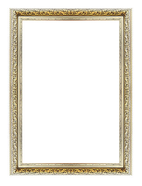 istock antique golden frame isolated on white background 492861619