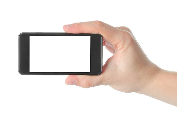 istock Man hand holding smart phone 492863029