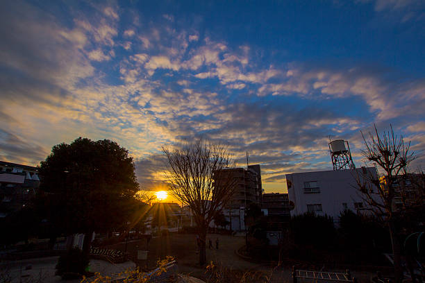 sunsetting,Tokyo,Japan