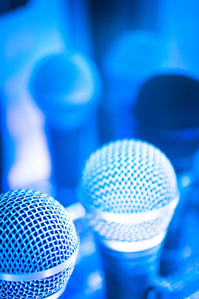 istock Professional studio recording concert microphones 492878960