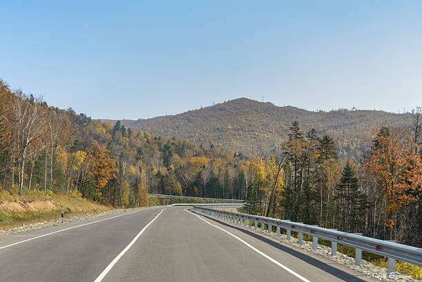 istock Mountain road on the Far Eastern taiga. 492879434
