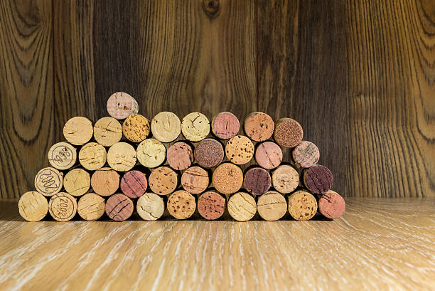 istock wine cork on a background of boards 492879932