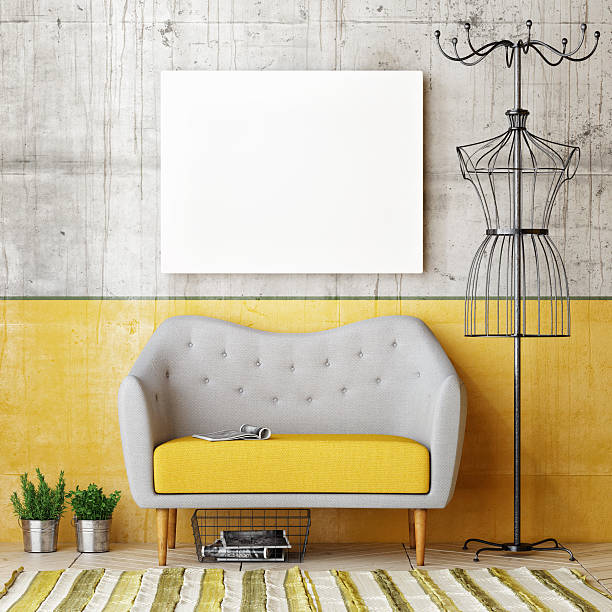 istock 3d render of mock up poster, hipster style 492879972