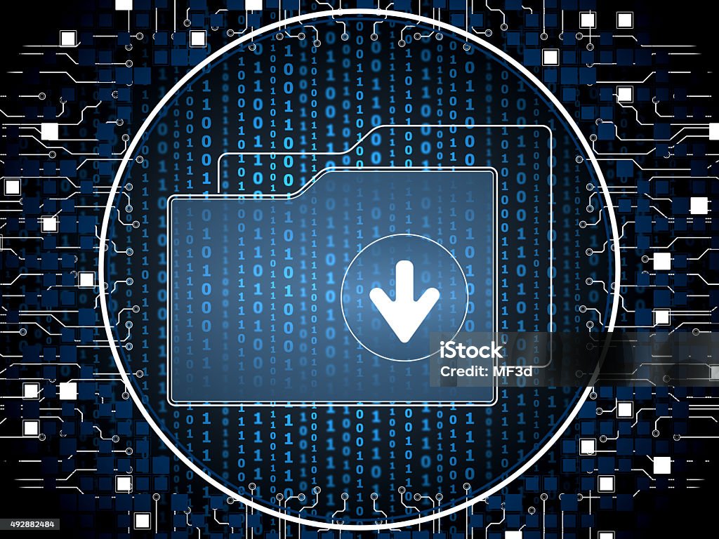 Download files Backup Download files digital concept Backup stock illustration