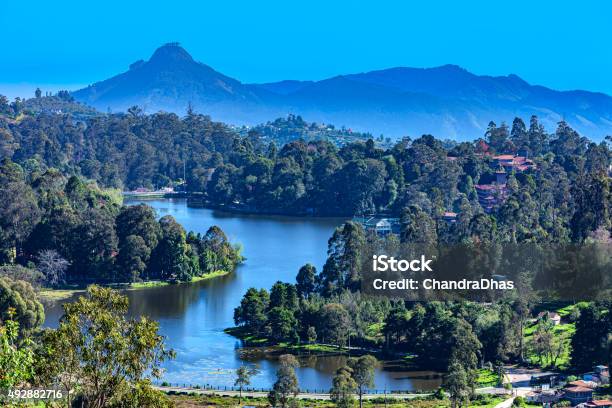 Kodaikanal Tamil Nadu The Picturesque Lake In The British Colonial Town On The Palani Hills In Southern India Stock Photo - Download Image Now