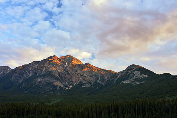 istock Pyramid Mountain of Jasper National Park at Sunrise 492883806