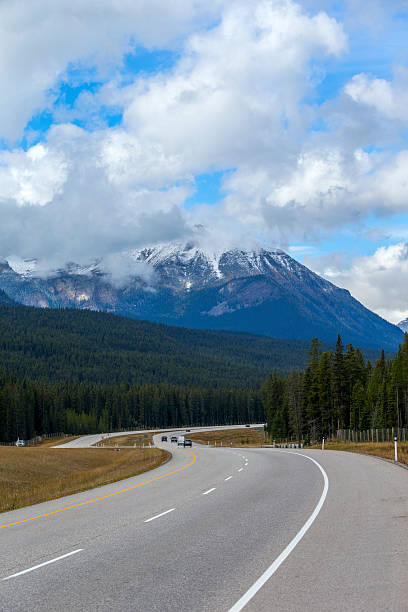 istock Road through the mountains in Canada Rockies 492884668