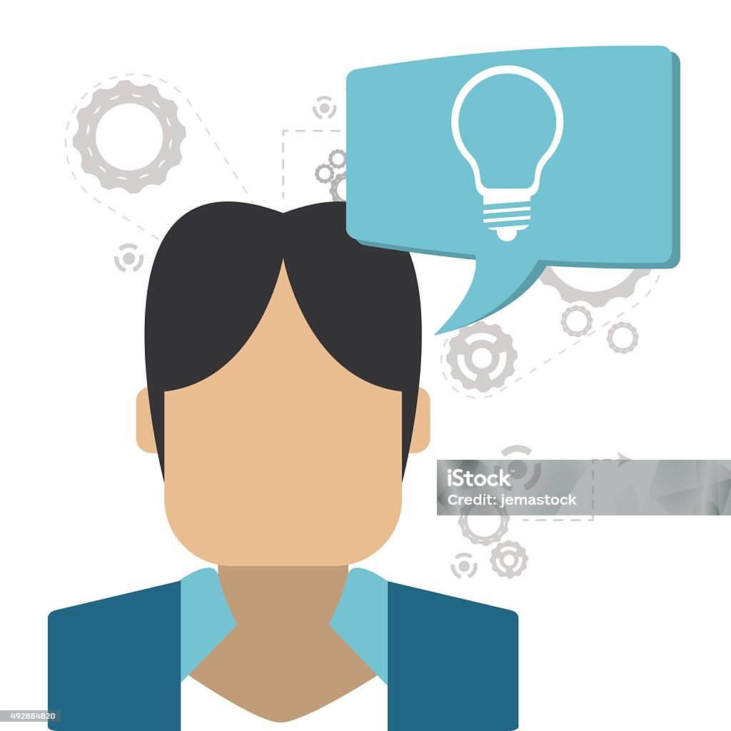 Description Think Icon Think Different Design Stock Illustration - Download Image Now - Big ...