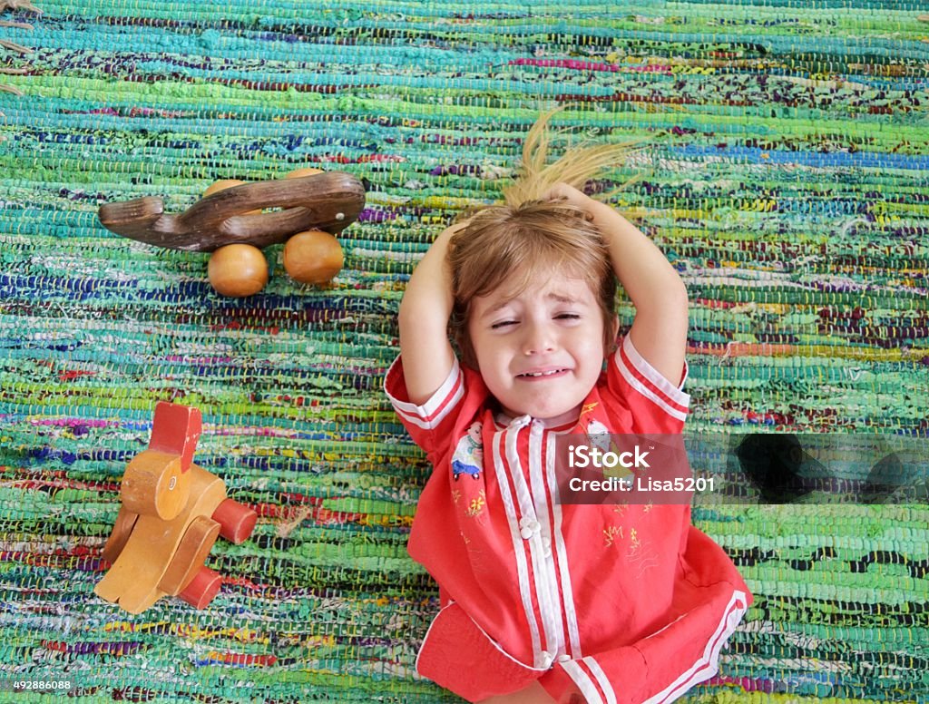 Wahhhhhh Little girl having a cry Child Stock Photo