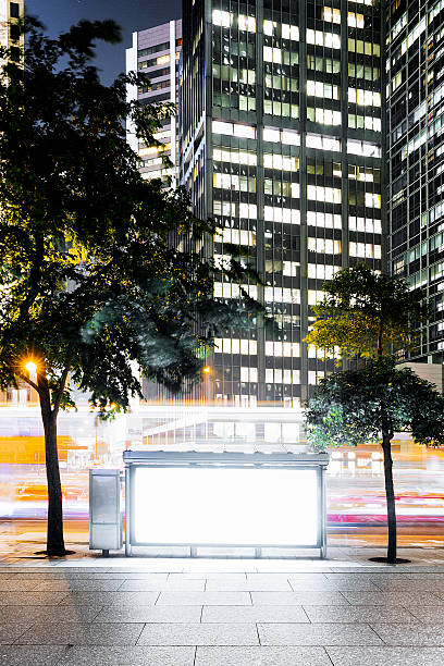 istock Billboard with Modern City Building Background 492886144