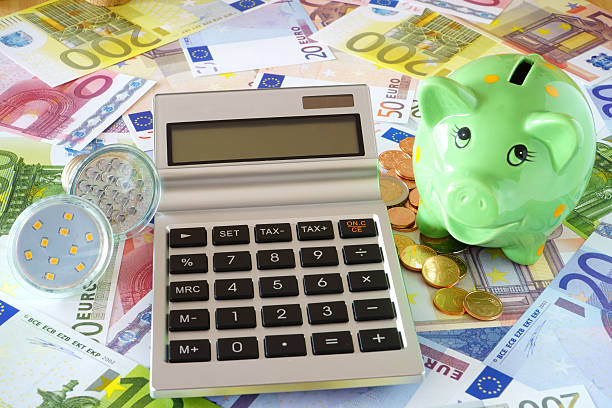 istock Saving energy with energy-saving lamps 492889074