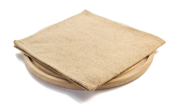 istock sack burlap napkin at cutting board 492893362