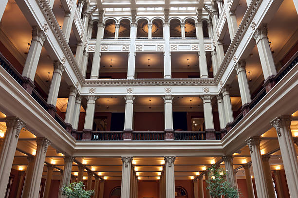 istock Historic Building Courtyard in Saint Paul 492899799