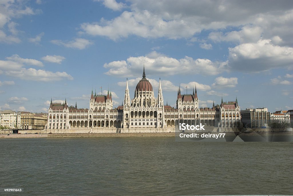Parliament of Budapest on Danube river Architecture Stock Photo