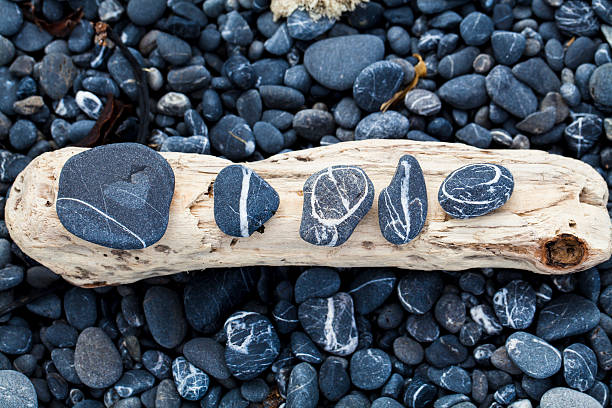 Love in Beach Rocks stock photo