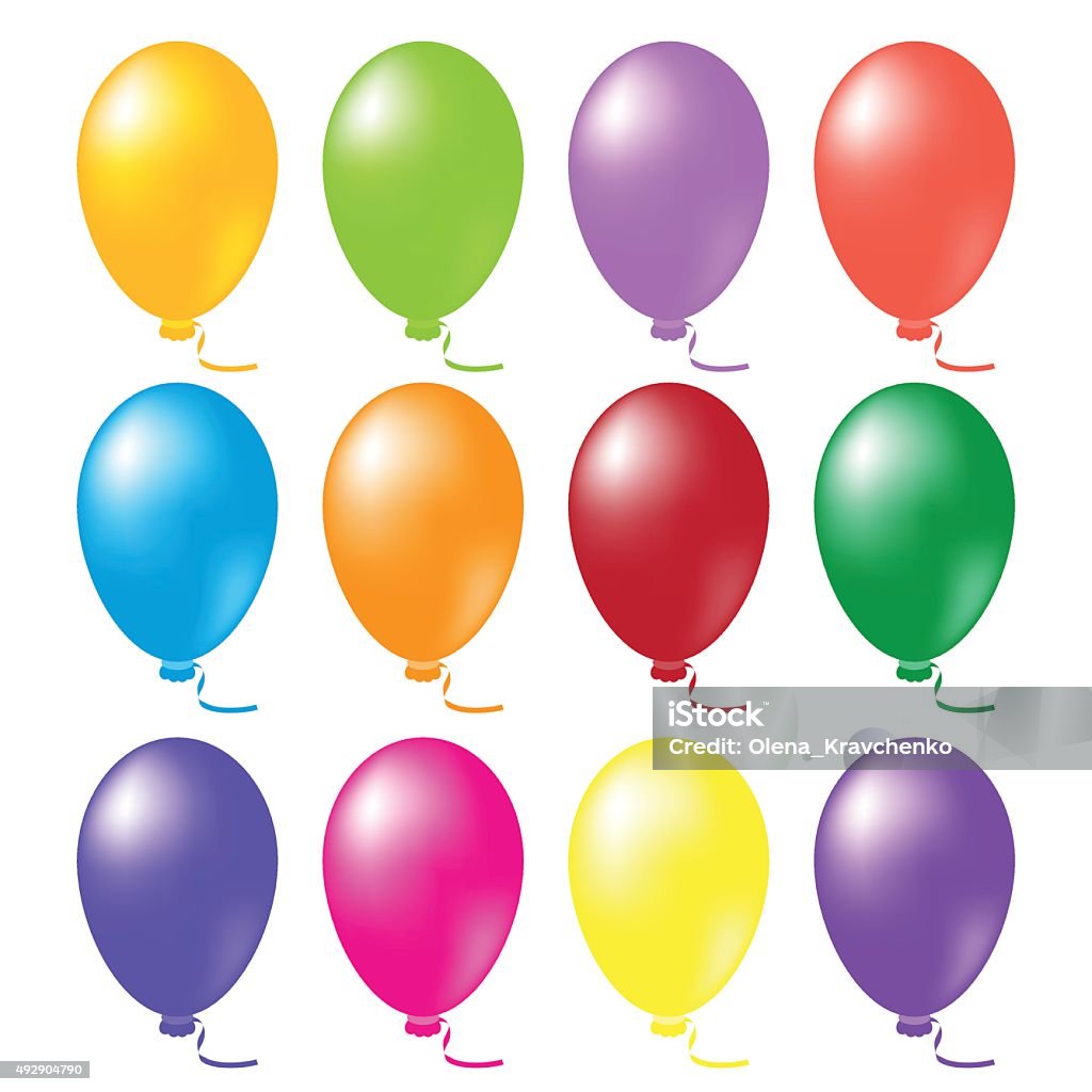 Balloon Set Vector Balloons Set Vector Stock Illustration - Download Image Now - Balloon ...