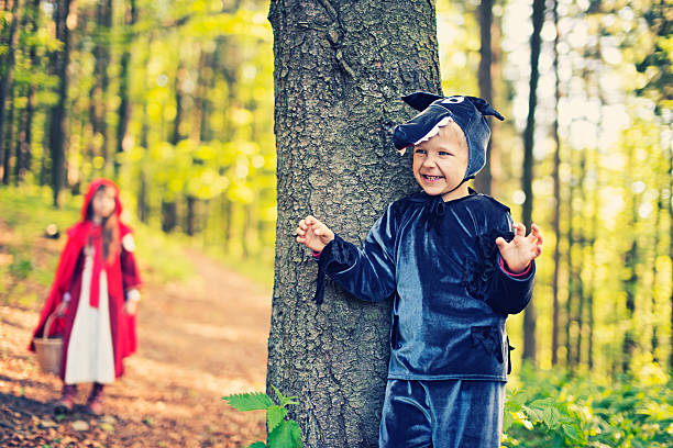 Big Bad Wolf  waiting for Little Red Riding Hood