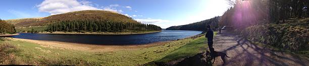 Panoramic Peak District. stock photo