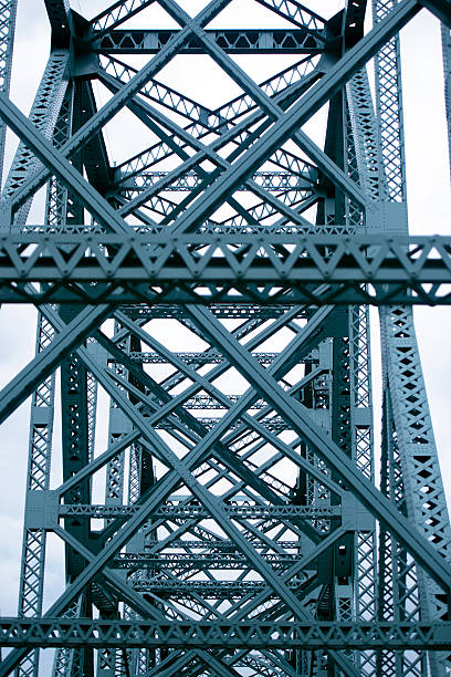 istock Crossing of bridges farm forms an industrial pattern 492907720