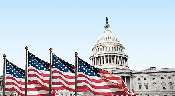 istock us national flag in washington dc 492912436
