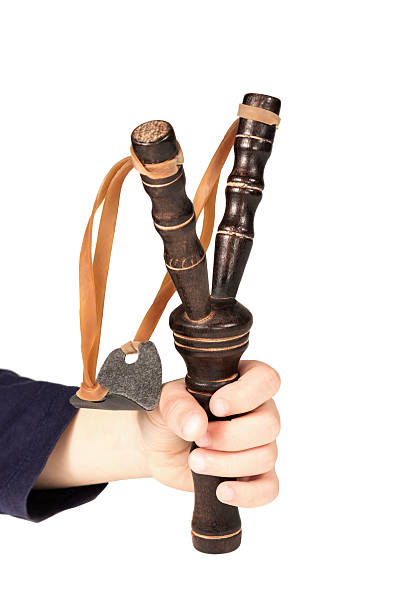 istock Slingshot in hand child 492913218