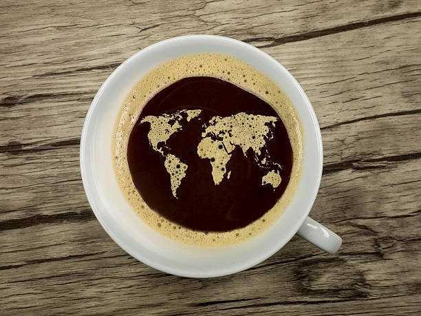 the world of coffee stock photo