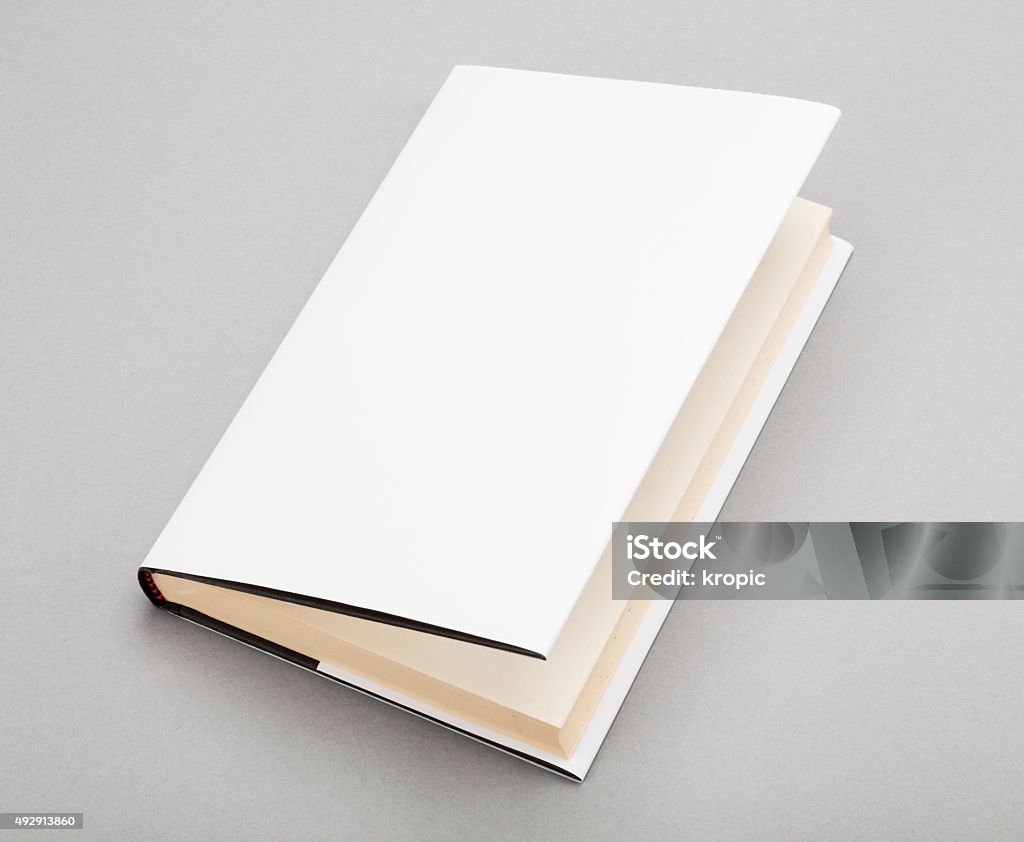 Weiße leere Buch cover 5,5 x 13 in - Lizenzfrei 2015 Stock-Foto