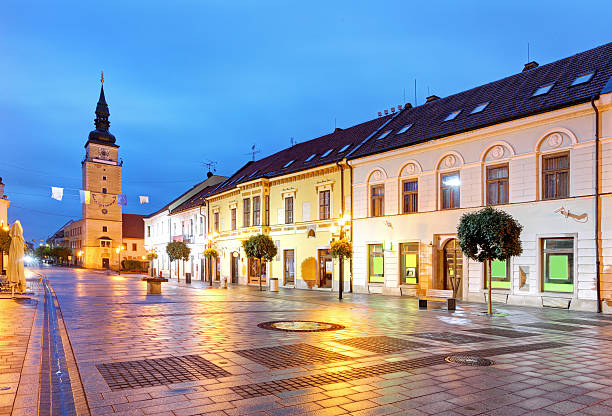 istock Trnava street with tower, Slovakia 492915938