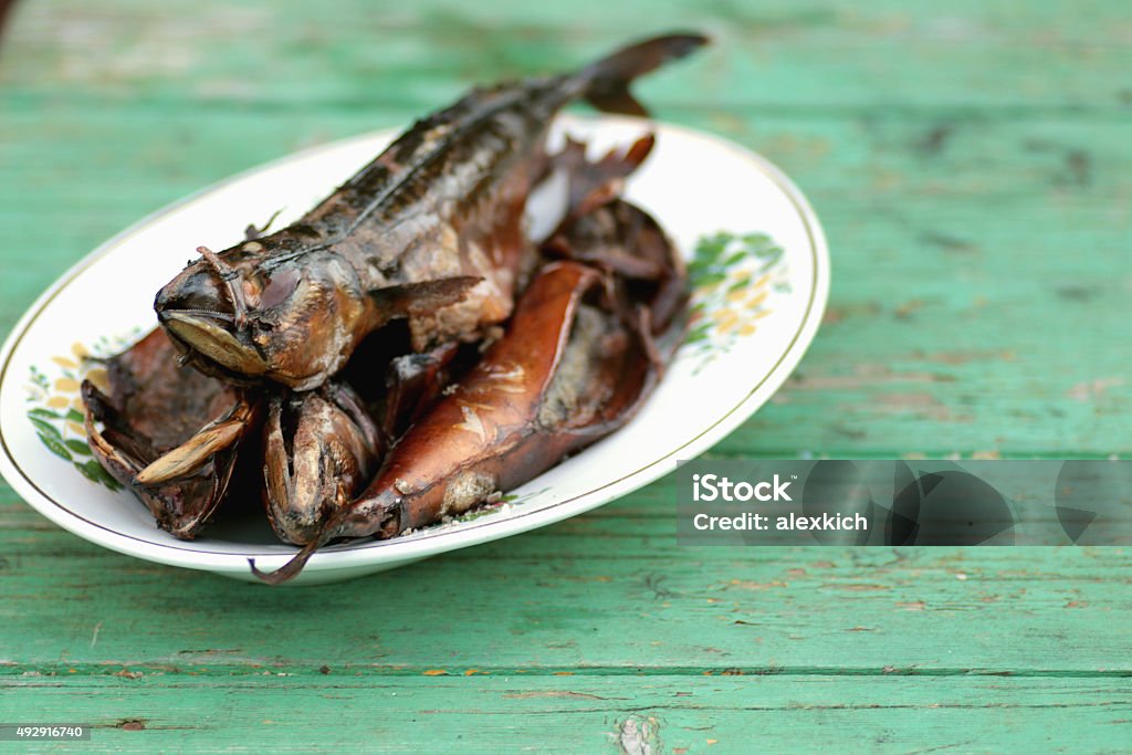 fish smoked mackerel 2015 Stock Photo