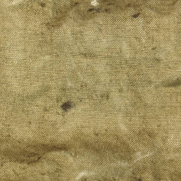istock Old Faded Military Army Style Camouflage Square Background 492919764