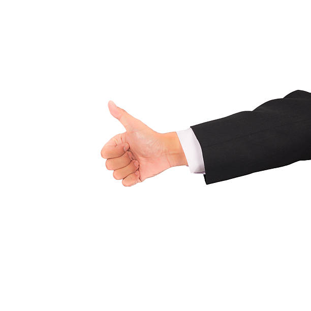 istock Business man show Thumb finger 492920428