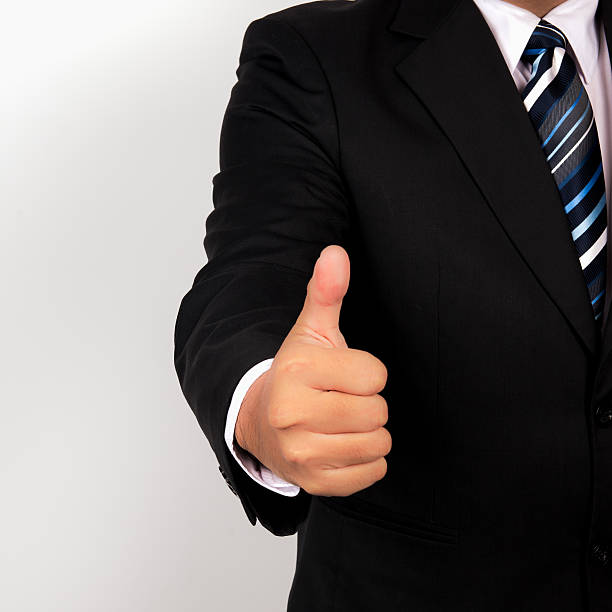 istock Business man show Thumb finger 492932670