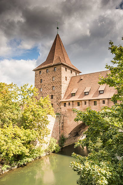istock Medieval city wall in Nuernberg 492934342