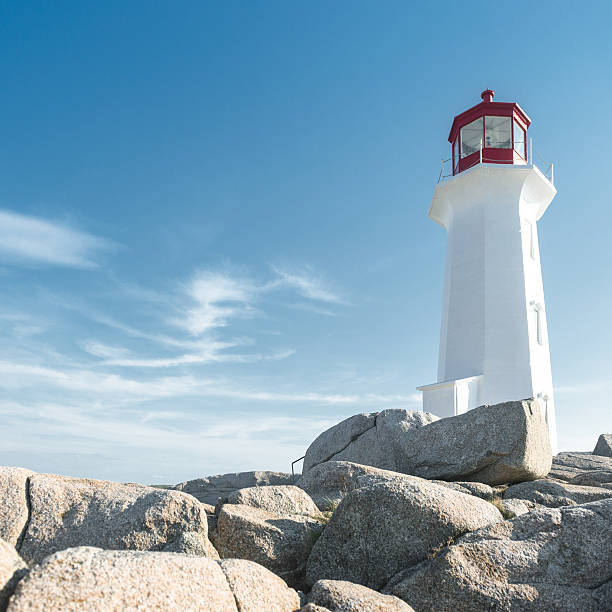 istock Peggy's Cove light head in Nova Scotia 492935126