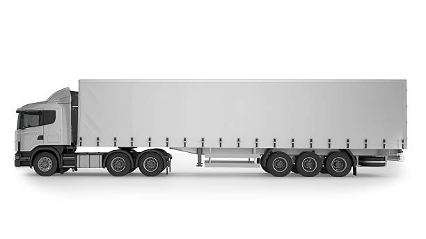 istock Big Cargo Truck on white background 492935422