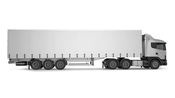 istock Big Cargo Truck on white background. 492935480