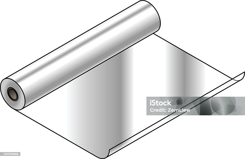 Rool Material Industrial Material Roll Stock Illustration - Download Image Now - Foil ...