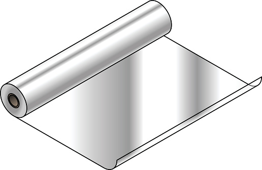 Rool Material Industrial Material Roll Stock Illustration - Download Image Now - Foil ...
