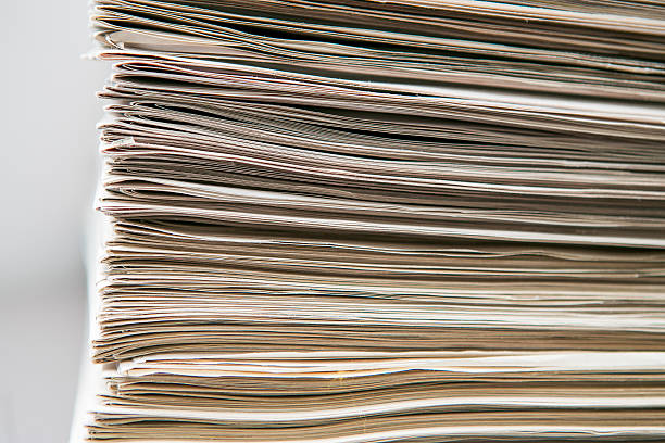 istock Newspapers stacked one on the other 492939402