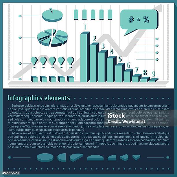 Elements In Statistics Set Elements For Infographics Charts Diagrams For The Statistics ...