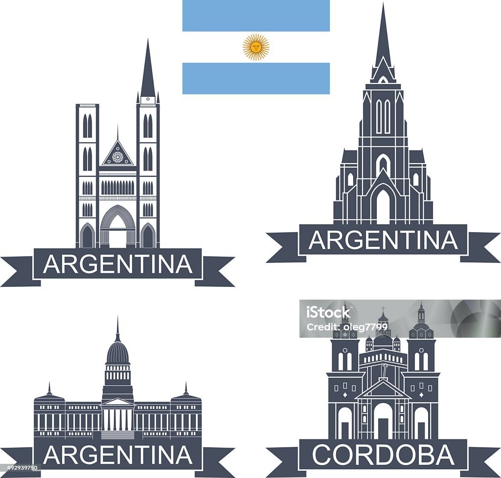 Argentina ( EPS. JPEG ) Cordoba - Argentina stock vector