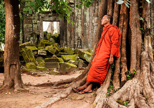 istock Contemplation at Angkor Wat 492941096