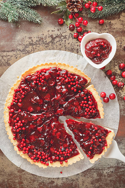istock Cranberry Tart with browned butter crust 492942398